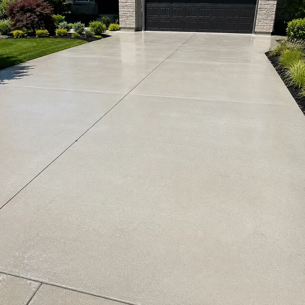 Before and after Concrete Cleaning